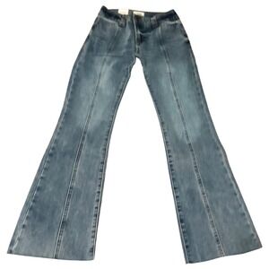 RSQ Kids Size 12 Light Wash Low‎ Rise Flare Jeans